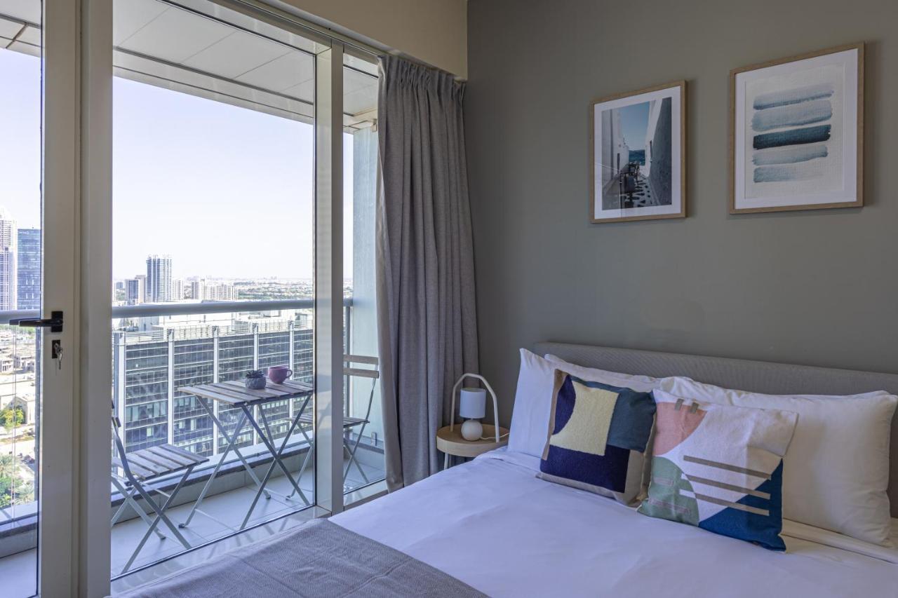 Higuests - Modern Studio With Incredible City Skyline View Dubai Buitenkant foto